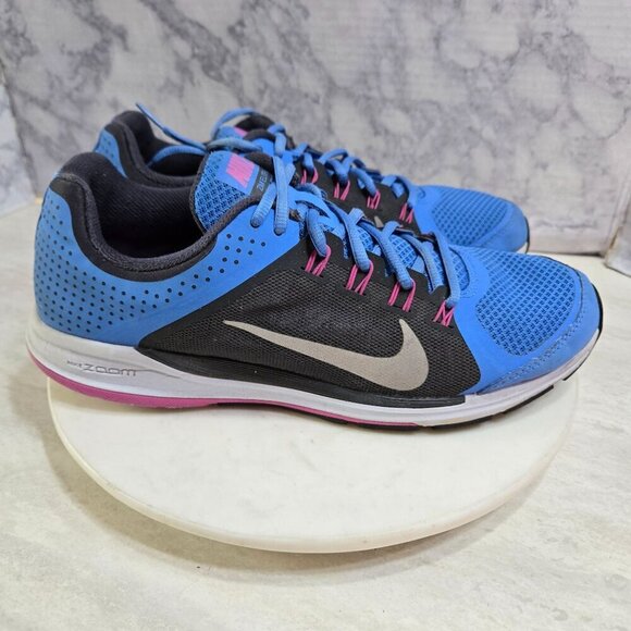 Nike Zoom Elite+ Sneakers Womens Size 11.5 Running Shoes Blue Black‎ Fitsol - Picture 5 of 15